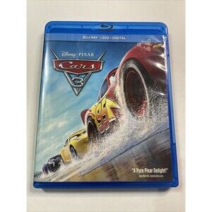 Cars 3 (Blu-ray, 2017) DVD & Digital Plus Bonus Disc Disney Pixar